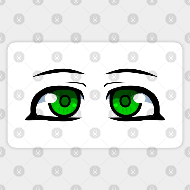 Anime Eyes Green Sticker by Miss_Akane